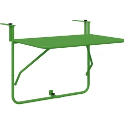 vidaXL Table Suspendue de Balcon 60 x 39 x 65 cm Acier