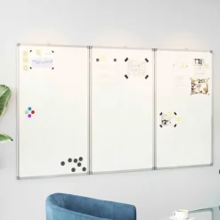 Fournitures De Bureau-vidaXL Tableau blanc magnétique pliable 120x80x1,7 cm aluminium