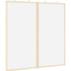 vidaXL Tableau d'Affichage Blanc 80 x 80 x 1.4 cm Bois de pin massif