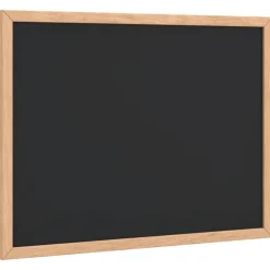 vidaXL Tableau noir avec cadre bois de pin massif noir 40x30 cm