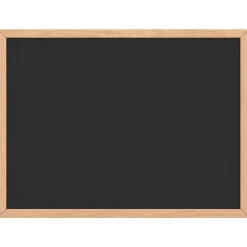 vidaXL Tableau noir avec cadre bois de pin massif noir 40x30 cm