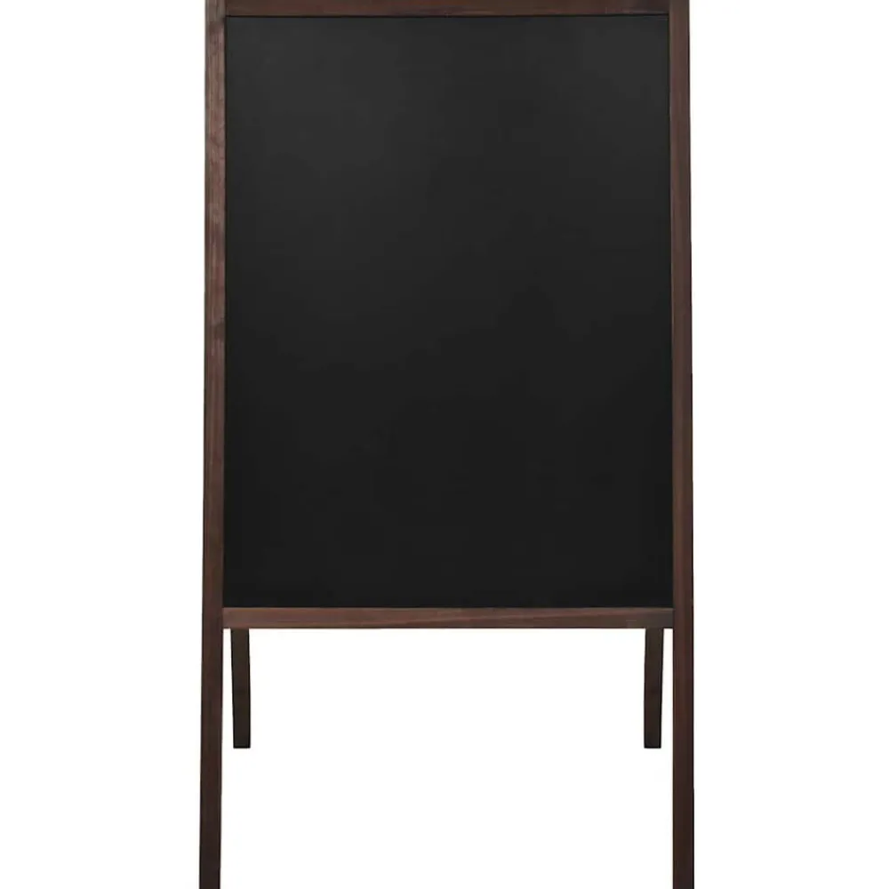 vidaXL Tableau noir double face Bois de cèdre Autoportant 60x80 cm