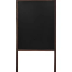 vidaXL Tableau noir double face Bois de cèdre Autoportant 60x80 cm