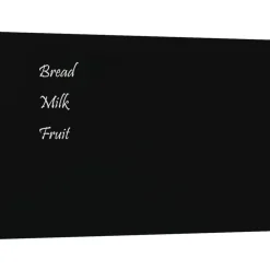 Fournitures De Bureau-vidaXL Tableau magnétique mural 40x30 cm Verre trempé Noir
