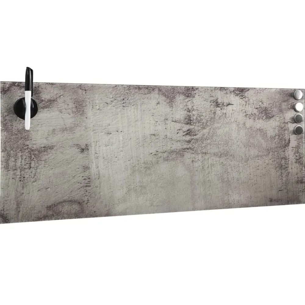 vidaXL Tableau noir magnétique mural Verre 60x20 cm