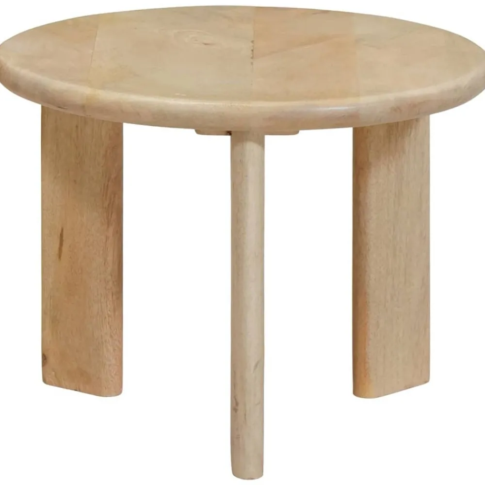 vidaXL Tables basses gigognes 2 pcs Noir Bois de mangue massif