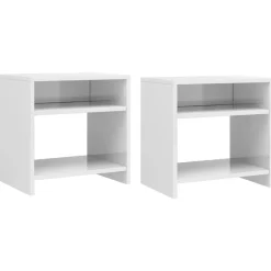 vidaXL Tables de chevet 2pcs 40x30x40cm bois ingénierie