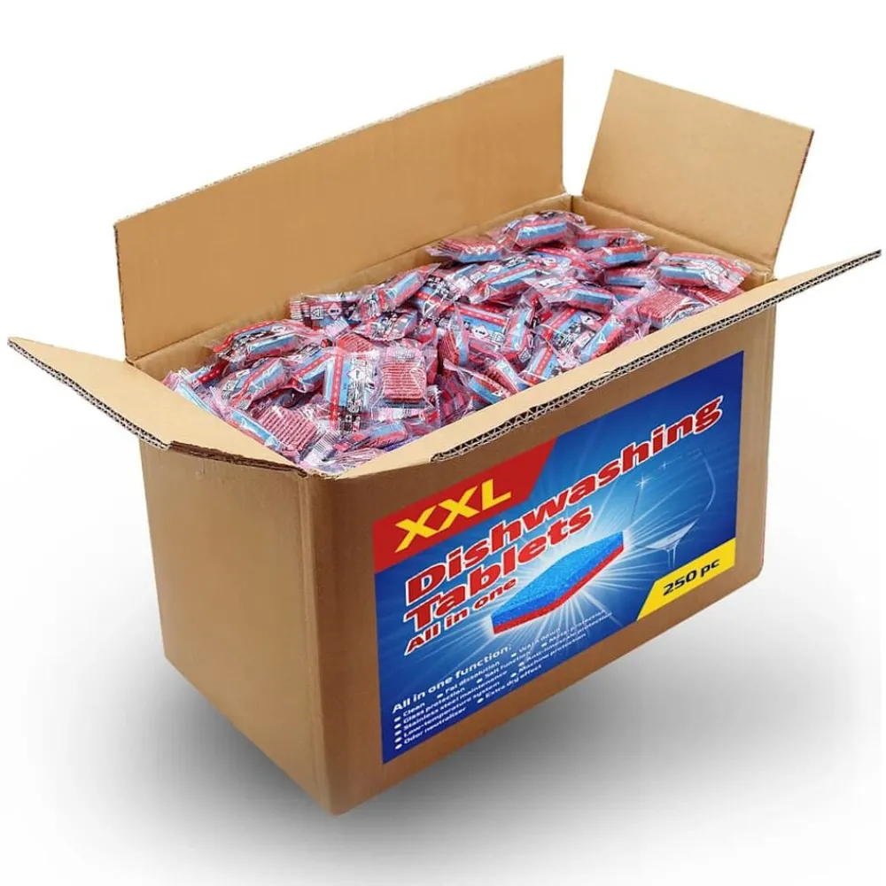 Produits Ménagers-vidaXL Tablettes 12 en 1 pour lave-vaisselle 250 pcs 4,5 kg