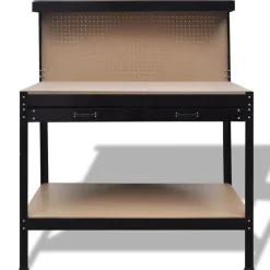 Accessoires De Quincaillerie-vidaXL Établi avec panneau perforé et tiroir