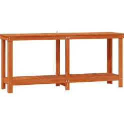 vidaXL Établi avec étagère 180 x 50 x 80 cm Pin massif