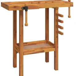 Accessoires De Quincaillerie-vidaXL Établi avec étaux 92x48x83 cm Bois massif d'acacia