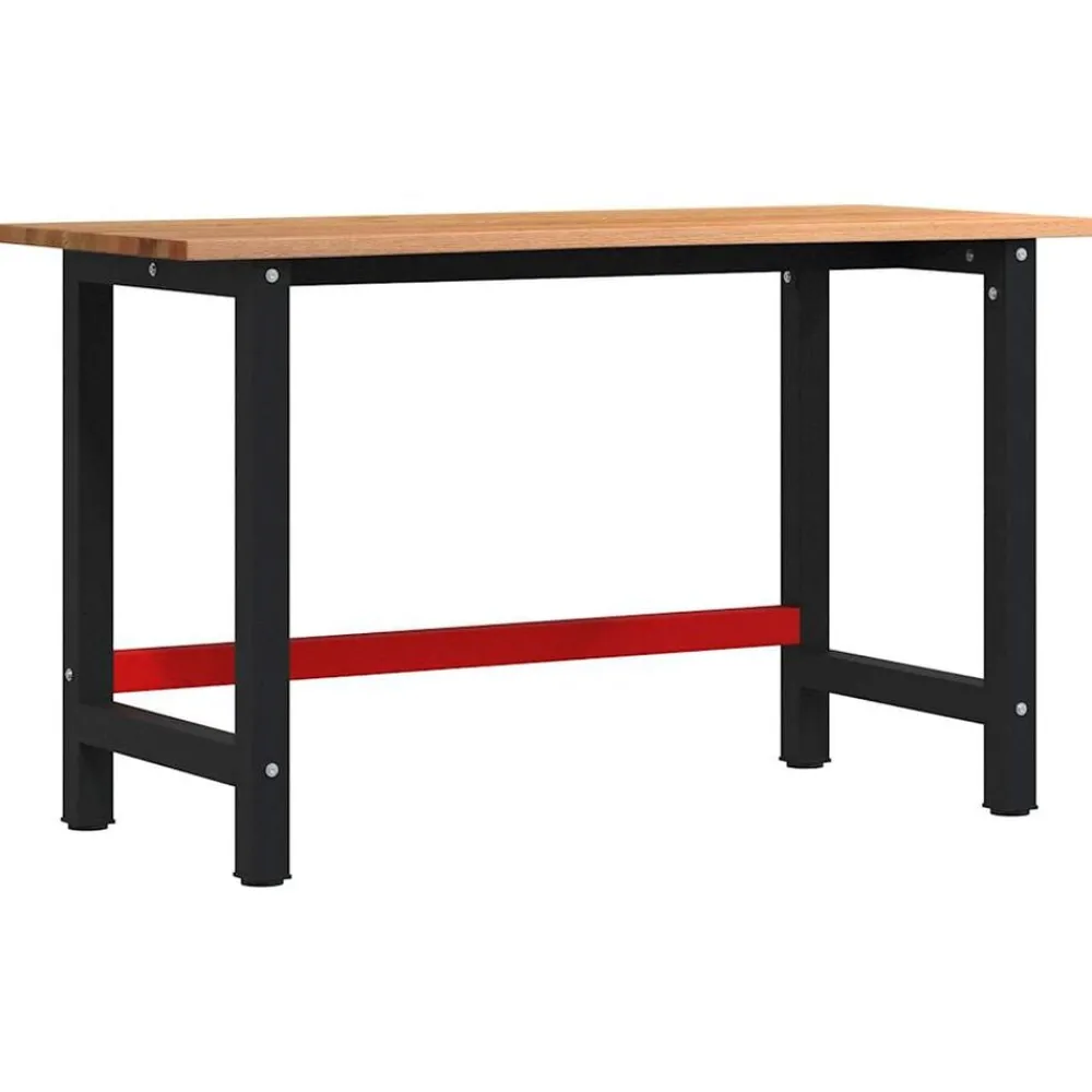 vidaXL Établi 140x60x81,5 cm bois de chêne massif