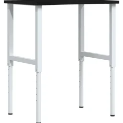vidaXL Établi marron foncé 80x60x(71,5-98) cm bois de chêne massif