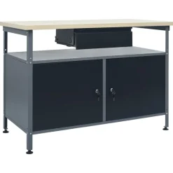 vidaXL Établi Noir 120x60x85 cm Acier