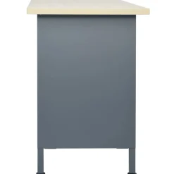 vidaXL Établi Noir 120x60x85 cm Acier