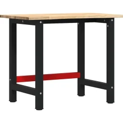 Accessoires De Quincaillerie-vidaXL Établi 100x60x81,5 cm bois de chêne massif Naturel