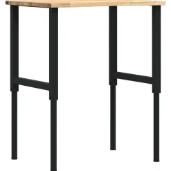 vidaXL Établi 80x60x(71,5-98) cm bois de chêne massif