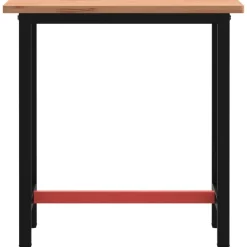 vidaXL Établi 80x55x81,5 cm bois massif de hêtre et métal