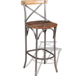 vidaXL Tabouret de bar Bois de récupération massif