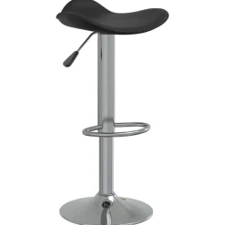 Fauteuils Et Chaises-vidaXL Tabouret de bar Acier chromé et cuir artificiel Noir