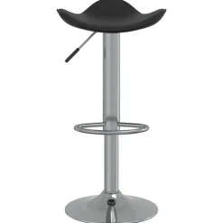 Fauteuils Et Chaises-vidaXL Tabouret de bar Acier chromé et cuir artificiel Noir
