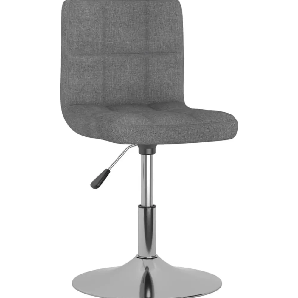 Fauteuils Et Chaises-vidaXL Tabouret de bar pivotant Tissu Gris clair