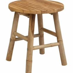vidaXL Tabouret de Jardin Marron Clair Ø 38 x 42 cm Bambou