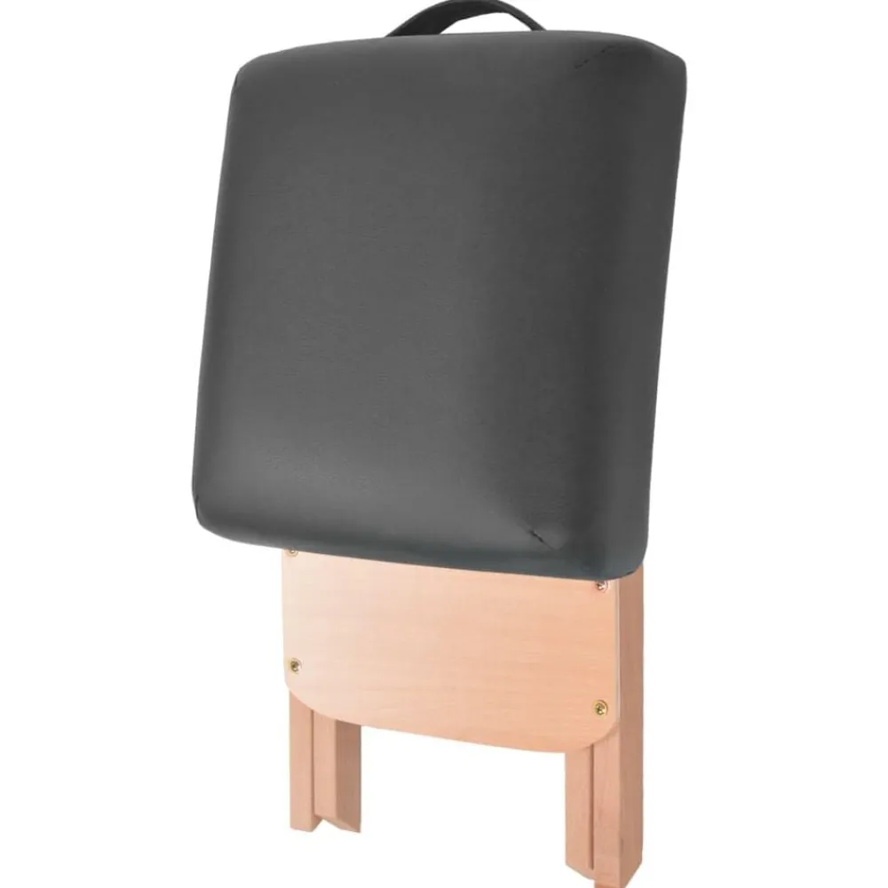 Santé & Beauté-vidaXL Tabouret de massage pliant avec siège 12 cm d'épaisseur Noir