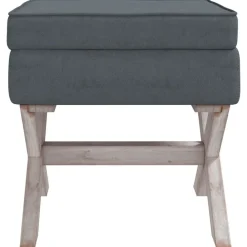 Bancs-vidaXL Tabouret de rangement 45x45x49 cm Velours Gris foncé