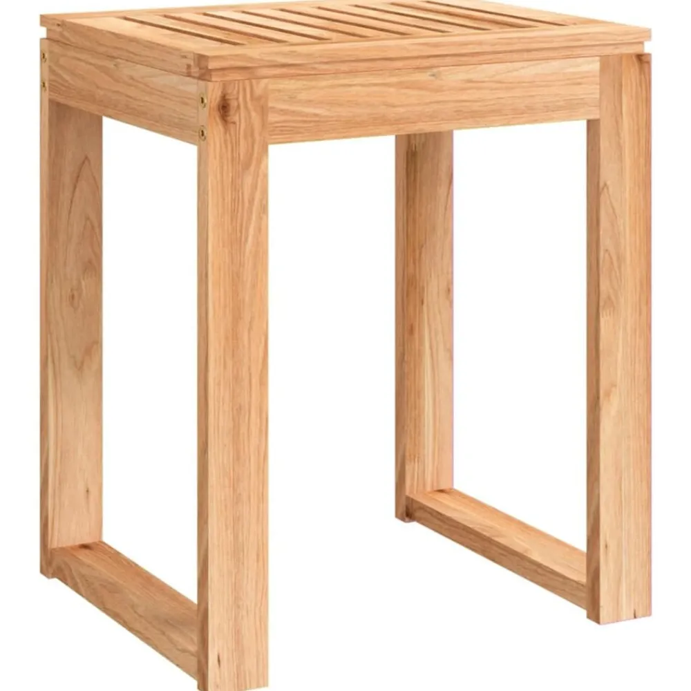 Santé & Beauté-vidaXL Tabouret de salle de bain 40x30x46 cm Bois massif de noyer