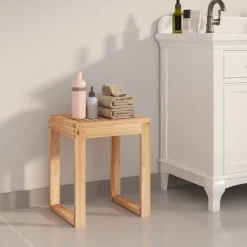 Santé & Beauté-vidaXL Tabouret de salle de bain 40x30x46 cm Bois massif de noyer