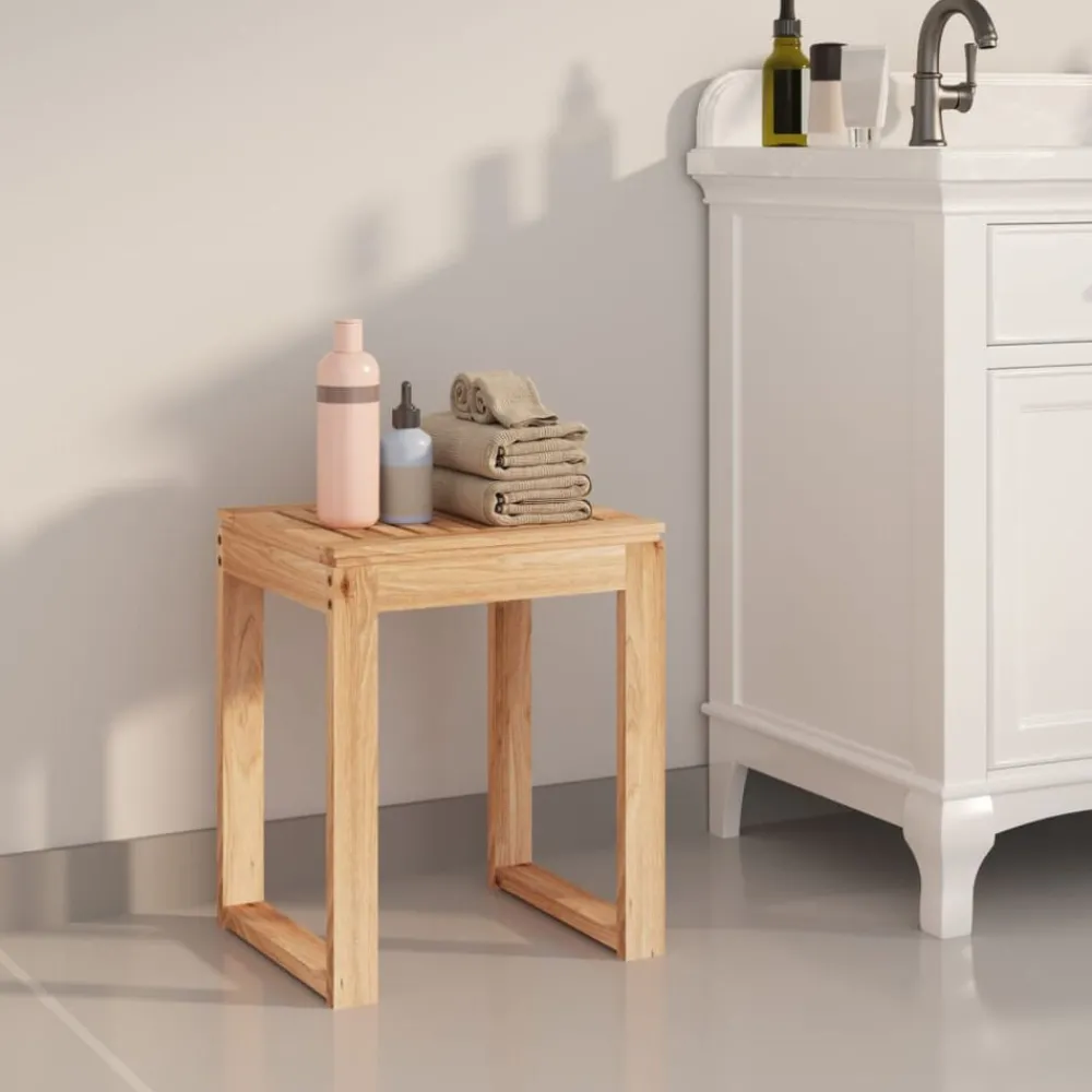 Santé & Beauté-vidaXL Tabouret de salle de bain 40x30x46 cm Bois massif de noyer