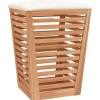 Produits Ménagers-vidaXL Tabouret de salle de bain 40,5x40,5x56 cm Bois massif de noyer