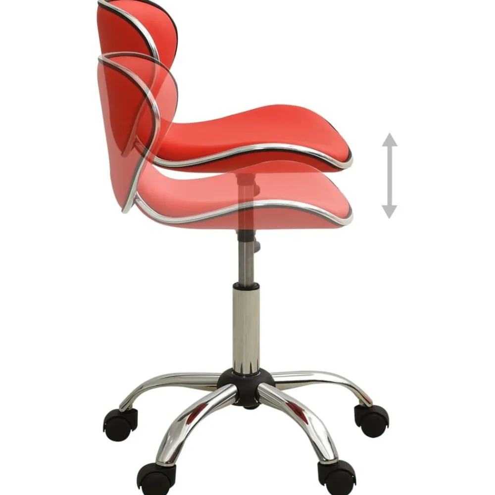 Coiffure & Cosmétologie-vidaXL Tabouret de salon et spa Similicuir Rouge