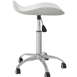 Coiffure & Cosmétologie-vidaXL Tabouret de salon et spa Similicuir Blanc