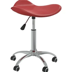 Coiffure & Cosmétologie-vidaXL Tabouret de salon et spa Similicuir Rouge bordeaux