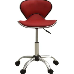 Coiffure & Cosmétologie-vidaXL Tabouret de salon et spa Similicuir Rouge bordeaux