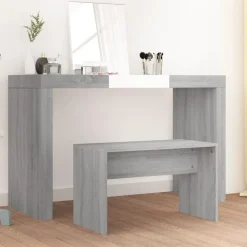 Bancs-vidaXL Tabouret de toilette 70x35x45 cm Bois d'ingénierie Sonoma gris