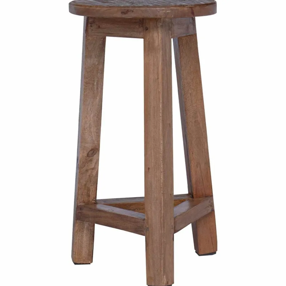 Fauteuils Et Chaises-vidaXL Tabouret Naturel 28 x 28 x 50 cm Bois d'Acajou