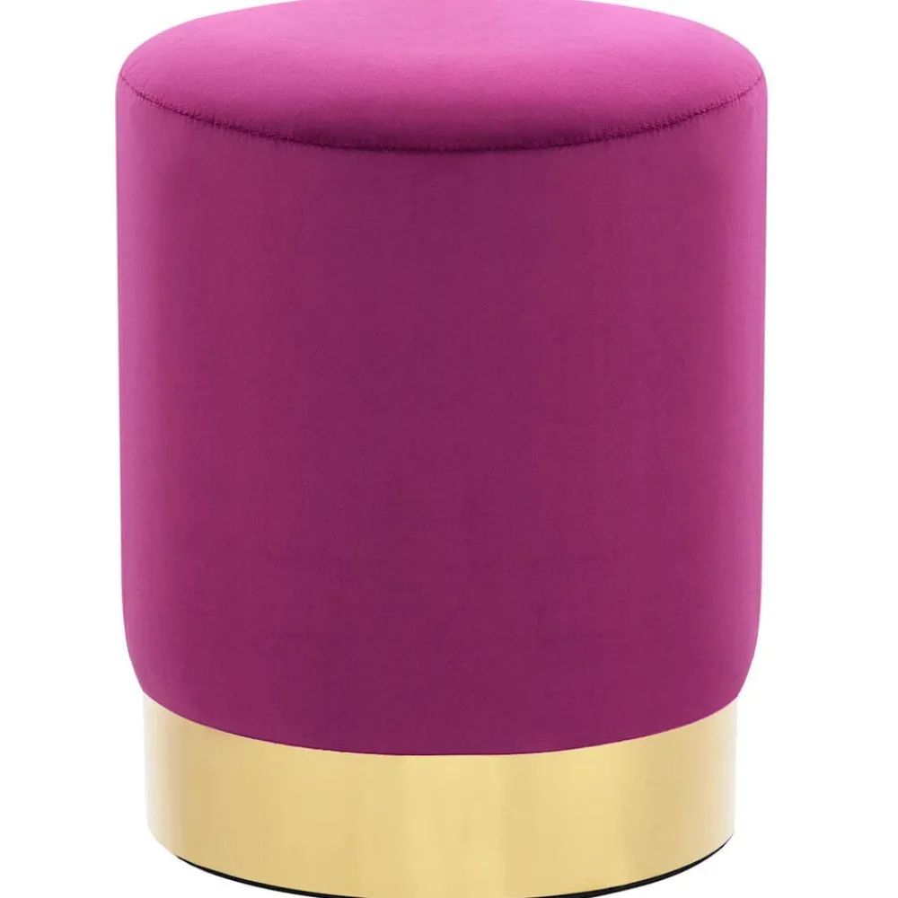 Fauteuils Et Chaises-vidaXL Tabouret et doré Velours 28 x 36 cm Violet