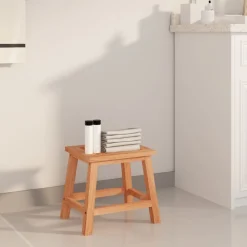 Santé & Beauté-vidaXL Tabouret 29x22,5x25,5 cm Bois massif de noyer