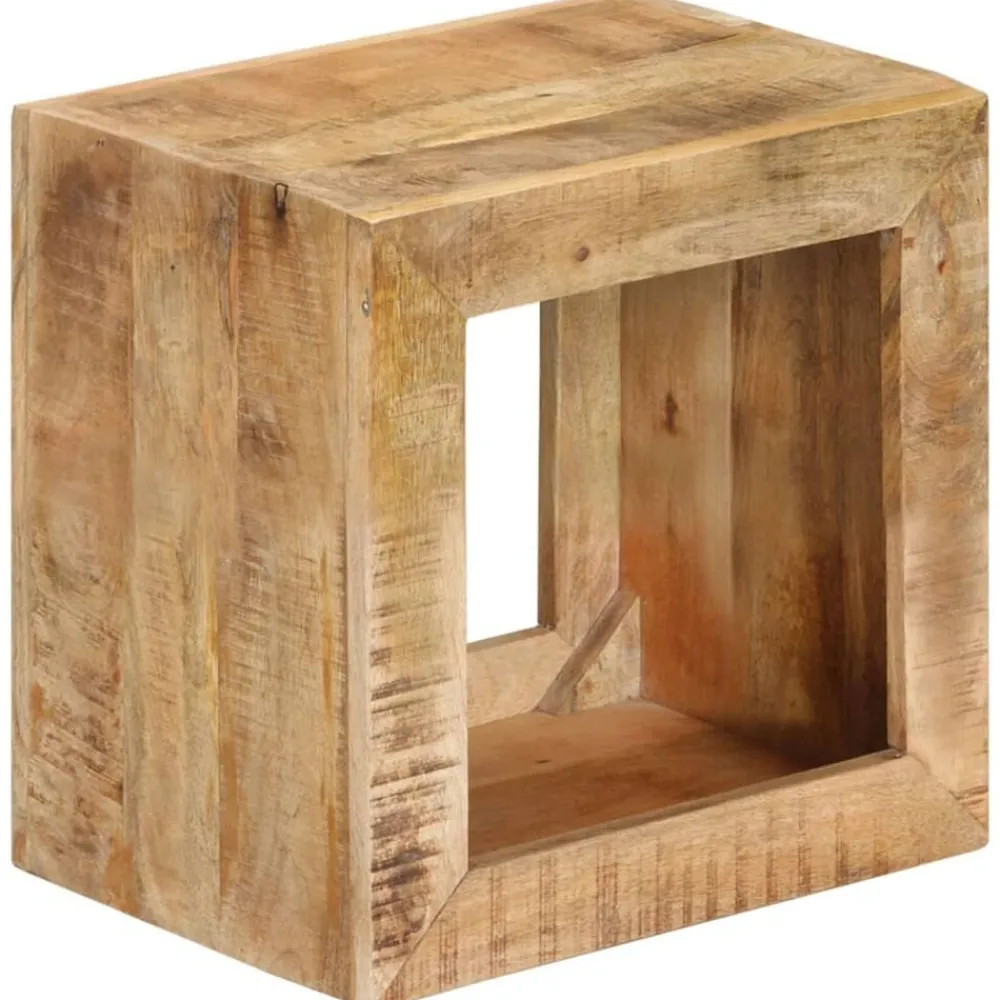 Tables-vidaXL Tabouret 40x30x40 cm Bois de manguier solide