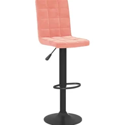Fauteuils Et Chaises-vidaXL Tabourets de bar lot de 2 velours Rose