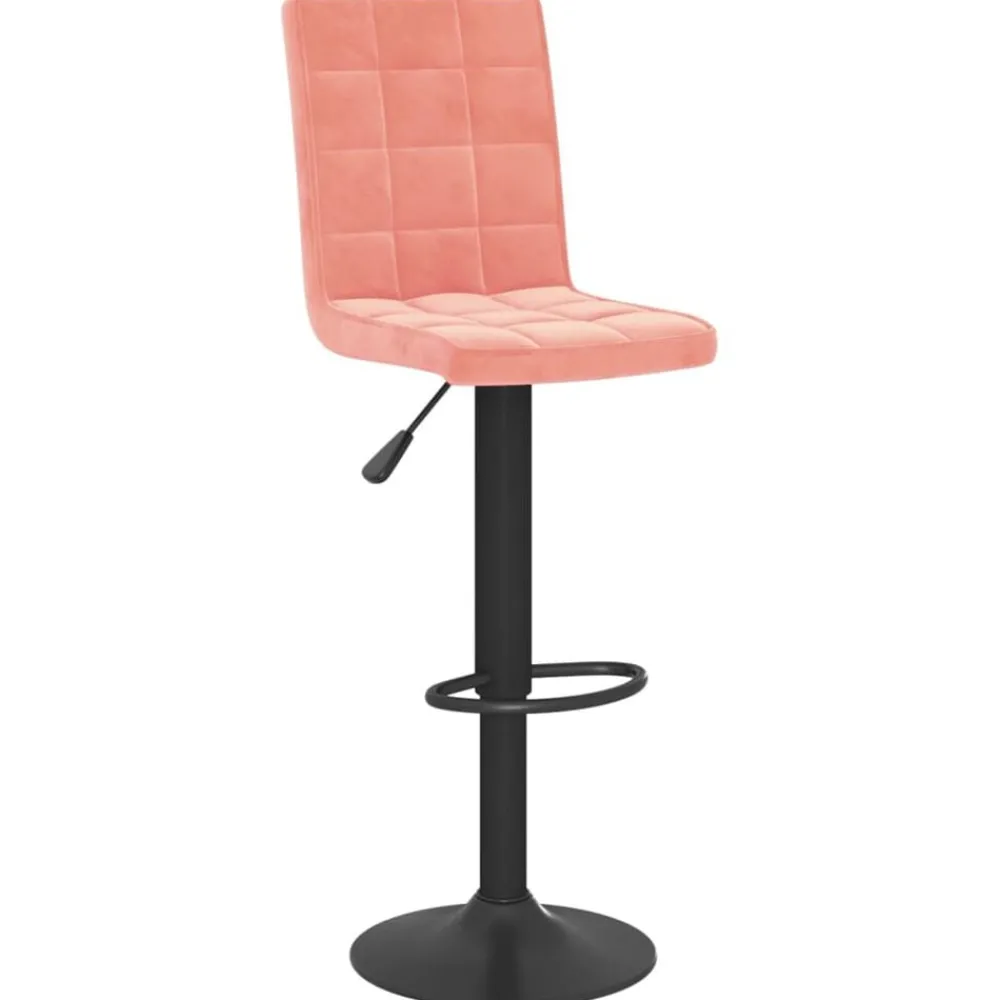 Fauteuils Et Chaises-vidaXL Tabourets de bar lot de 2 velours Rose