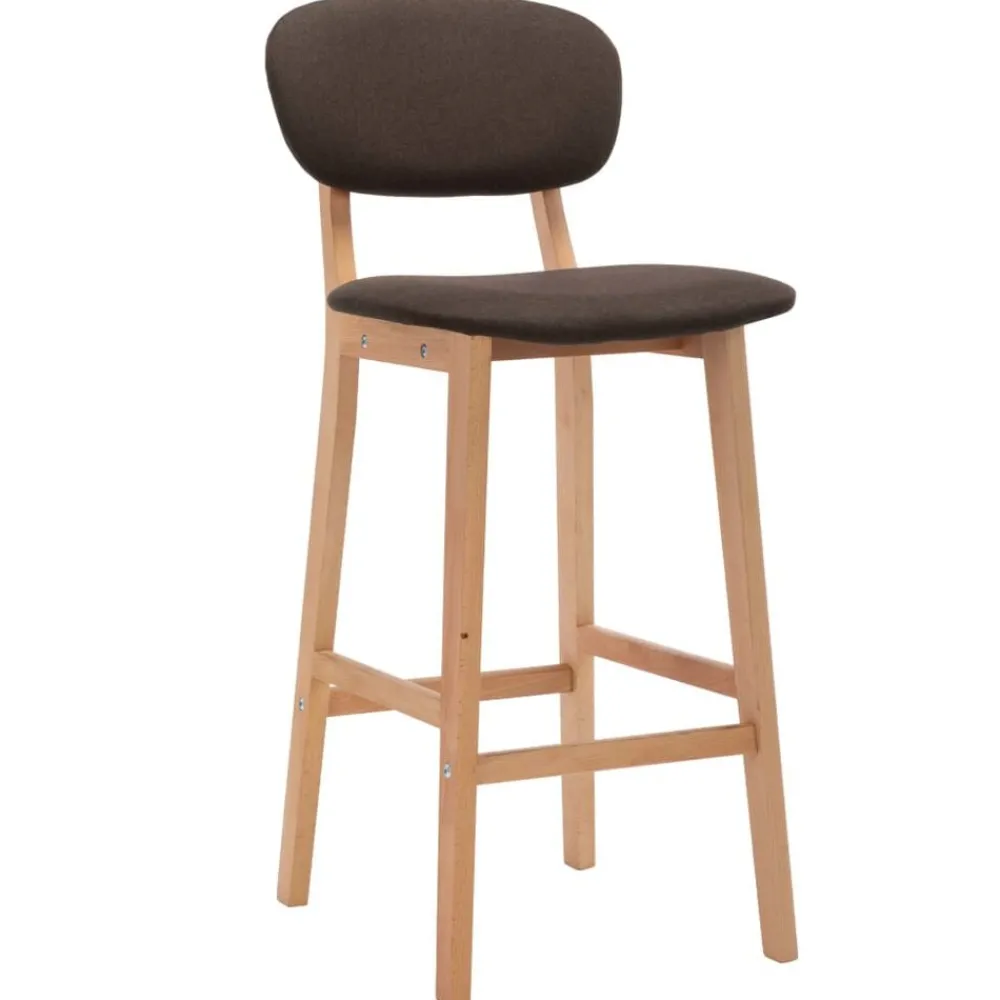 Fauteuils Et Chaises-vidaXL Tabourets de bar lot de 2 tissu Marron