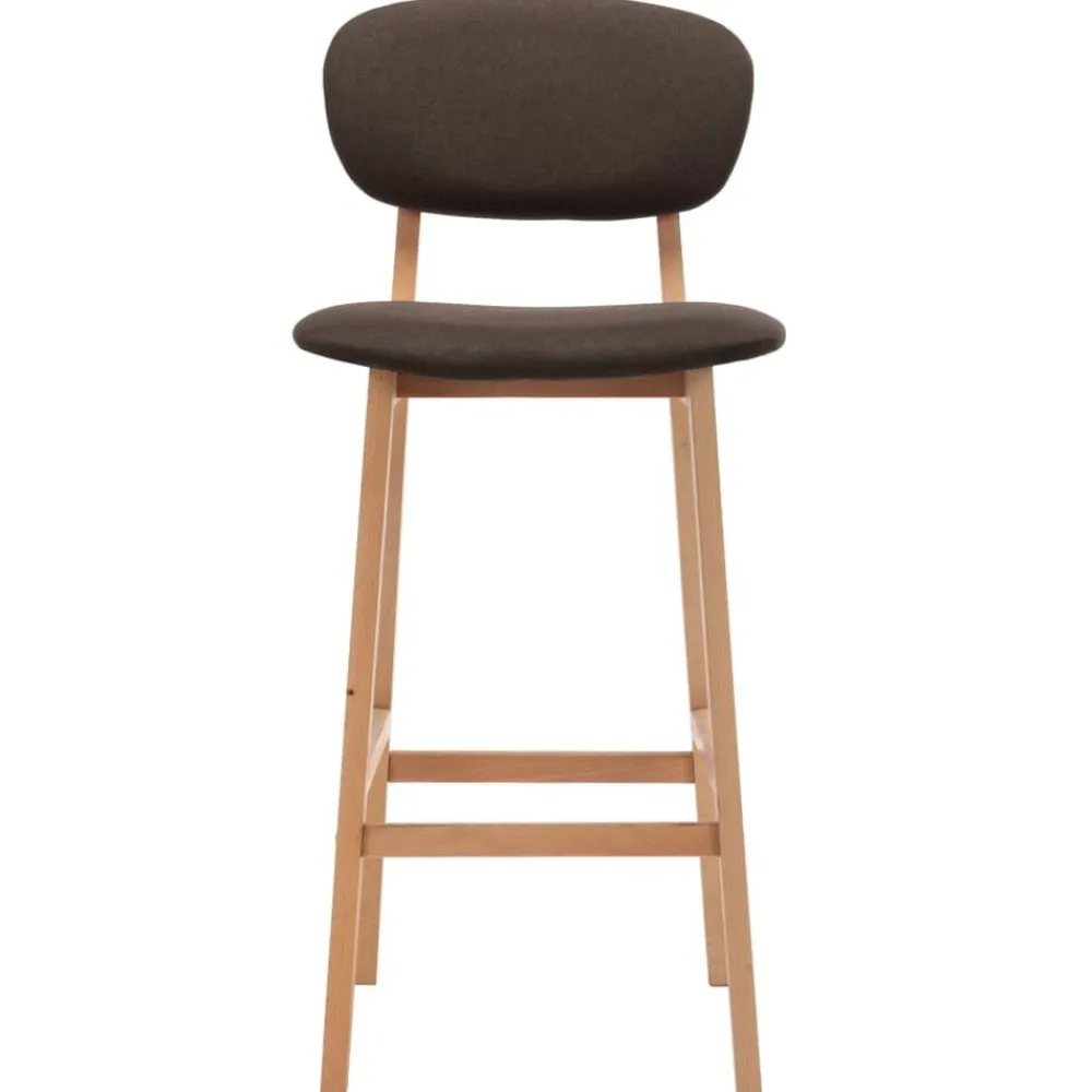 Fauteuils Et Chaises-vidaXL Tabourets de bar lot de 2 tissu Marron