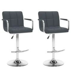 vidaXL Tabourets de bar lot de 2 similicuir