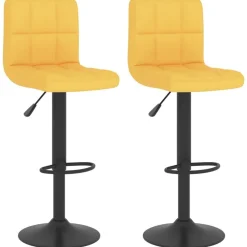 vidaXL Tabourets de bar lot de 2 tissu