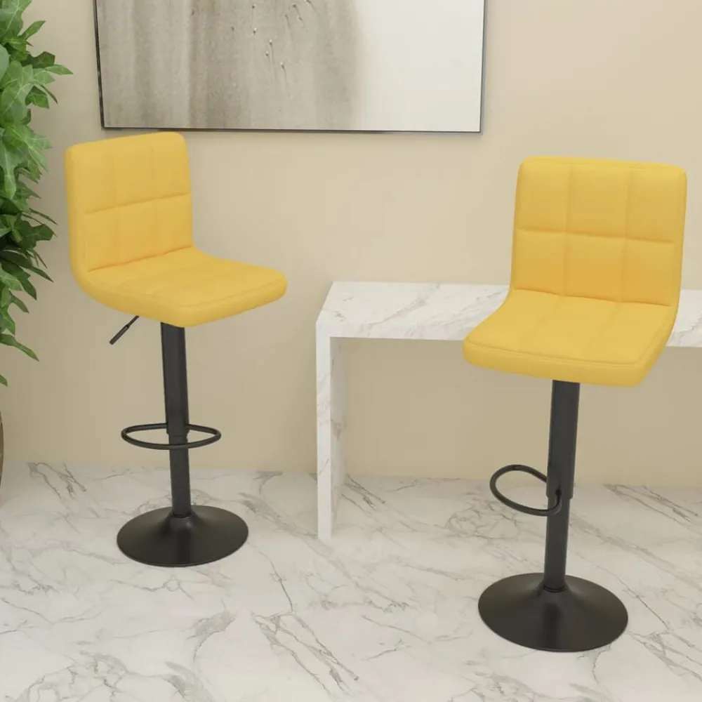 vidaXL Tabourets de bar lot de 2 tissu
