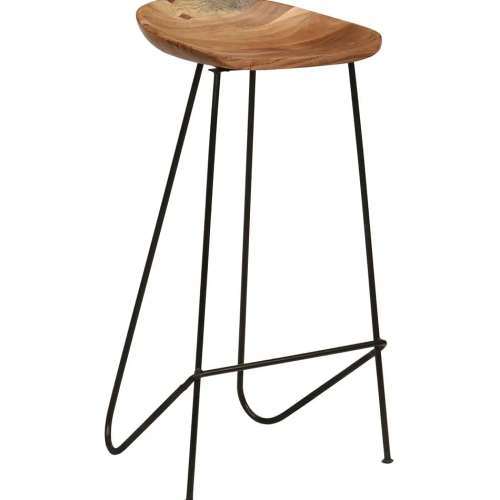 Fauteuils Et Chaises-vidaXL Tabourets de bar lot de 2 bois d'acacia massif